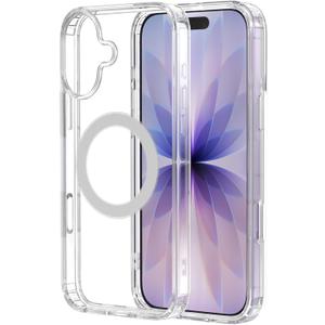 amCase Clear Case for iPhone 17 (6.3") | Camera Control Cutout | Compatible with MagSafe Accessories | Drop Protection | Ultra-Strong Magnetic | Support Wireless Charging