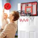 Indoor Basketball Hoop Pro for Kids, Over The Door Basketball Hoop Indoor with LED Light/Scoreboard/4 Balls- Upgraded Anti-Impact Backboard, Basketball Toys Gifts for 6 7 8 9 10 11 12 Year Old Boys