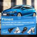 Engine Motor Mount & Transmission Mount Set Compatible with 2011-2017 Chevrolet Cruze 1.4L Automatic Transmission 4PACK Replaces# A5430 A5510 A5563 A5579