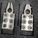 TOPDC 12-Way Battery Terminal Connector for Lead Acid, 8AWG up to 4/0(XL) AWG, +/- Pair) for SAE/DIN/EN Tapered Top Post
