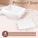 6 Pcs 19x14x5 In Half Sheet Cake Boxes with 6 Pcs Cake Boards