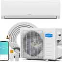 ROVSUN 9000 BTU Wifi Enabled Mini Split Air Conditioner & Heater with Inverter, 19 SEER2 Energy Saving 115V Ductless Split AC Unit with Pre-Charged Condenser, Heat Pump & Installation Kit