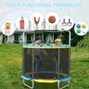 60 Trampoline for Kids,500lbs Capacity Indoor&Outdoor Toddler Trampoline