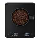 Coffee Scale with Timer 3kg/0.1g High Precision Digital Espresso Scale for Pour Over & Matcha, Food Scale for Kitchen Baking and Jewelry with Rechargeable Battery, Silicone Mat