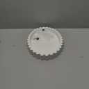 13.5 X9.5'' Decorative Tray for Coffee Tables Wooden Oval Trays Home Decor Coffee Table Tray for Living Room Kitchen Accent Table Counter Modern Decorative Trays Tables Centerpiece(White)