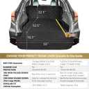 F-color SUV Cargo Liner for Dogs, Heavy Duty Water Resistant Pet Cargo Cover Dog Seat Cover Mat for Mid-Size SUVs Sedans Vans with Bumper Flap Protector, Non-Slip, Standard Size Universal Fit, Black