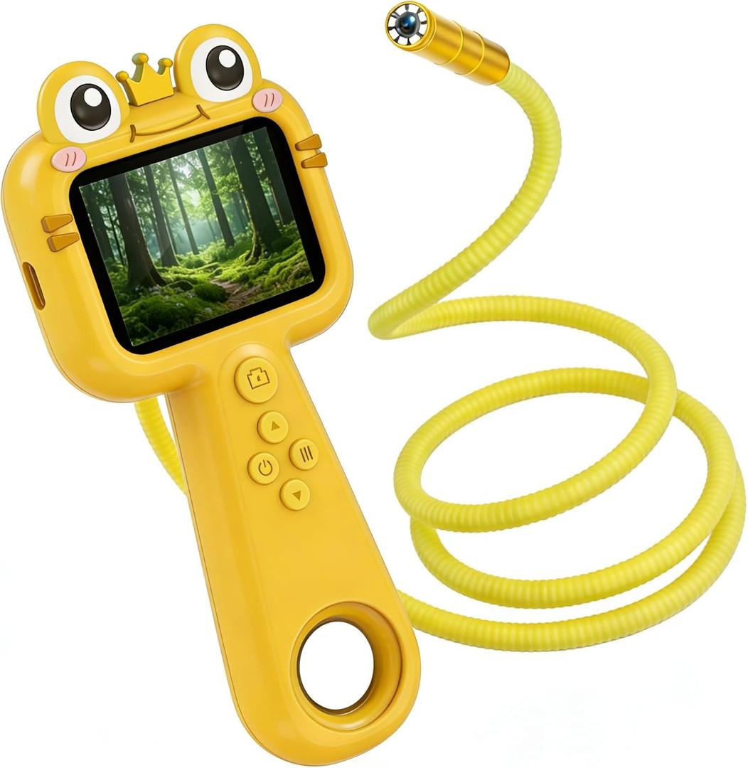 Borescope Kids 2.4-Inch High-Definition Screen Kids Borescope,2H Battery Life Kids Borescope Camera With Light,Outdoor Camping Magnifying Glass Exploration Toy,Suitable For Birthday Gifts For Children