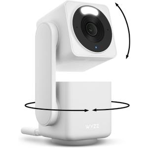 WYZE Cam Pan v4, 4K Smart Security Camera, AI Indoor/Outdoor Cameras for Home Security, Baby & Pet, Color Night Vision, 360 Pan/Tilt/8 x Digital Zoom, 2.4G & 5G, Works with Alexa & Google Assistant