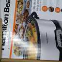 Hamilton Beach 7 Quart Programmable Slow Cooker With Flexible Easy Programming, 5 Cooking Times, Dishwasher-Safe Crock & Lid, Silver (33473)