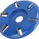 Stump Remover Angle Grinder Wood Carving Disc 6 Teeth Chainsaw Mill Cutter Woodworking Blade Tools Wood Turbo Carving Disc Wood Grinding Shaping Disc Grinder Disc (Arc Blade)