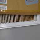 16" X 16" Steel Return Air Filter Grille for 1" Filter - Fixed Hinged - HVAC Duct Cover - Flat Stamped Face - White [Outer Dimensions: 18 5/8" X 18 5/8"]