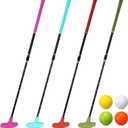 Hiboom 4 Pack Golf Putters for Men and Women Two Way Mini Golf Putter with 4 Balls Adjustable Length Kids Putter Bulk Right or Left Handed Golfers for Children Teenager Junior