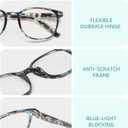 JOLISU 5 Pack Reading Glasses For Women, Blue Light Blocking Computer Reader Spring Hinge Eyeglasses