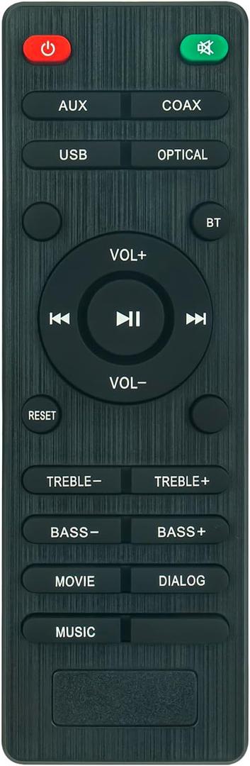 Replaced Remote Control fit for Wohome TV Soundbar Speakers System TSSN07G2 VMAI S4 FS21HS