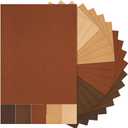 Sinmoe 100 Sheets 5 Shades Cardstock Paper 8.5 x 11 Inches 180gsm Solid Core Printer Paper for Scrapbooking DIY Arts Crafts Making Office Home Supplies (Brown Series)