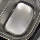 Vingud Electric Lunch Box for Adults, Heated Lunch Box for Men Women with Dual 1.5L SS Containers, Portable 80W Food Warmer for Car/Truck, Lonchera Elctrica Porttil Christmas White Elephant Gifts (Velvet+Blue)