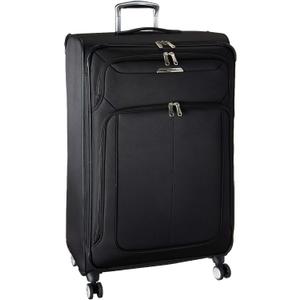 Samsonite Solyte DLX Softside Expandable Luggage with Spinner Wheels, Midnight Black, Checked-Large 29-Inch