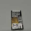 ARTISTRO 6 Acrylic Gold & Silver Paint Pens - 0.7mm Extra-Fine Markers - Great for Greeting Cards, Ornament Decor, & More