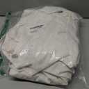 4 Pcs Ruffle Chair Cushions Cover 17.5''x17.5'' French Chair Pad Slipcover with Ties Ruffled Skirt Seat Cover Farmhouse Decor Covers Only, for Home Dining Kitchen Chairs Cushion (White)