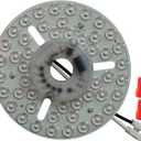 24W 6.3" Close to Ceiling Light Fixture, LED Ceiling Fan Light Kit Replacement, LED Light Board Panel with 3 Color Temperature Memory Function