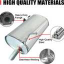 Rear Exhaust Muffler Compatible With 2014-2018 Mitsubishi Outlander 2.4L Muffler Exhaust