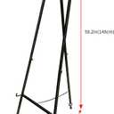 Metal Easel Stand with Chain Support for Mirror,Iron Floor Easels for Display Wedding Sign,58 Inch Adjustable Arts & Crafts Easels(Bronze)