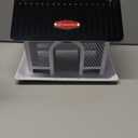 Kingsyard Bird Feeder for Outdoors Hanging, Dual-Use Metal Mesh Wild Bird Feeders with Seed Tray & Weatherproof Roof, 3 lbs Large Capacity, White