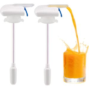 2Pack Automatic Drink Dispenser, Milk Dispenser for Fridge Gallon, Milk Gallon Dispenser, Can Prevent Milk Juice Beer Spill Proof, Suitable for Outdoor and Home Kitchens