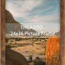 Picture Frames 24x36 Brown Poster Frames without Mat for Wall Vertical or Horizontal Decor