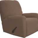Easy-Going Stretch Recliner Chair Sofa Slipcover Washable Brown
4-pieces Sofa Cover Furniture Protector Couch Soft with Elastic Bottom Spandex Jacquard Fabric Small Checks