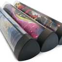 3 PCS Playmat Tube Prism-Shaped Playmat Tube for MTG, YGO, DTCG Playmats (3 pcs)