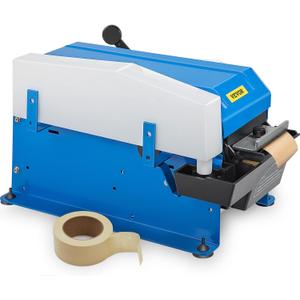 VEVOR Water-Activated Tape Dispenser, Maximum 39.4" x 3.94" Tape, Adjustable Length, Width & Water Level, Manual Tape Dispenser w/Water Brush, Carton Packaging for Express Box, Gift Box