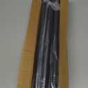 Black Shower Curtain Rod 31 to 80 Inch,1 Inch Diameter Adjustable Spring Tension Stainless Steel Telescoping Rod,Easy Install,No Rust