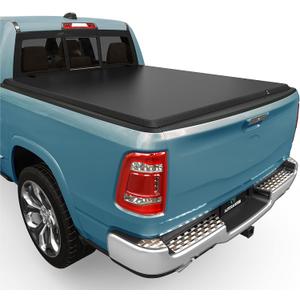 AUTOSAVER88 Soft Roll Up Truck Bed Tonneau Cover Compatible with Dodge Ram 1500 (Classic ONLY) 2002-2024, Fit for Dodge Ram 2500 3500 2003-2026, 6.4ft Bed w/o Ram Box