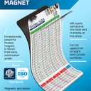 Magnetic Tap Drill Recommendations Chart 6" x 9" | SAE & ISO Drill Bit Sizes with Decimal Equivalents | Quick Reference for CNC Machinists Shop, Garage, Toolbox | Made in Canada | Useful Magnets