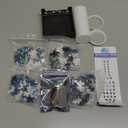 3D Puzzles Vase for Adults, Crafts for Adults, 160 Pieces Plastic DIY Unique Flower Vase with LED Light House Warming Gift Birthday Gifts for Flower Arrangements and Home Decor (Blue)