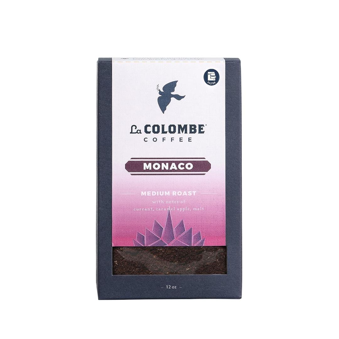 La Colombe Monaco Medium Roast Drip Grind Ground Coffee - Notes of Milk Chocolate, Graham Cracker, Black Cherry, 12 Ounce (Pack of 1)