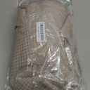 OVZME Waffle Shower Curtain Set for Bathroom, Textured Heavy Duty Fabric Bath Curtains, Luxury Hotel Weighted 230GSM Bathroom Decor with 12 Plastic Hooks, Machine Washable, 72Wx72L, Taupe