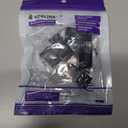 VCE UL Listed CAT6A Keystone Coupler (5-Pack, Black), UTP RJ45 Female-to-Female Jack, Compatible with CAT6A/CAT6/CAT5E Ethernet Cables for Home & Office Networks