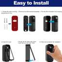 Blink Doorbell Mount for All-new Blink Video Doorbell(2nd Gen), No-Drilling Blink Mount Bracket, Easy Installation for Blink Doorbell Camera Security System (Blink Doorbell is Not Included),Black