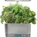 AeroGarden Harvest Elite Indoor Garden Hydroponic System with LED Grow Light and Seed Kit, Holds up to 6 Pods, Stainless Steel