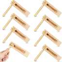 8 Pieces Wooden Ratchet Noise Maker, Traditional Mexican Rattle Ratchet Instrument Toy for Sporting Events Party Favor and Celebrations Birthday Present Football Games, 6 x 5.5 x 1.4 Inches