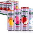 Bloom Nutrition Sparkling Energy Drink Apple Crisp/Glacier Crush 12oz 12Pk