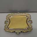 Vintage Decor for Home Bathroom Accessories Small Jewelry Tray Antique Ring Dish French Country Gold Trays Cute Brass Trinket Jewelry Plate Display Holder Baroque Moody Bedroom Wedding Decor Tray
