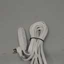 3-Outlet Flat Extension Cord 20 FT, 16 Gauge Extension Cable, Flat Plug, Multi Outlet, 3 Prong Angled Plug, SPT-3 Power Strip Indoor Extension Cable, ETL Listed, White