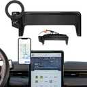 for MagSafe Car Phone Holder for 2021-2025 2026 Ford Mustang Mach-E Accessories, Magnetic Phone Holder 360 Cell Phone Mount with Sunglasses Storage Box (15.5-Inch Screen Fixed Clip)