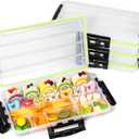 Baderke 4 Pcs Snackle Box Waterproof Charcuterie Containers Box with Lid Keeps Snacks Fresh Removable Divided Serving Tray Travel Snack Container for the Boat, Beach, Picnics