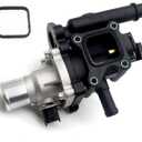 Engine Coolant Thermostat Housing Assembly with Sensor Gasket Fits for 2011-2016 Chevrolet Cruze, 2012-2017 Chevrolet Sonic, 2013-2017 Chevrolet Trax 1.8L & 1.6L Replace 25199824, 25192228, 902-033