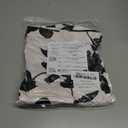 Women's Casual Skirts High Waisted A-Line Swing Skirts Vintage Floral Print Skirts (Black), L