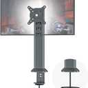 HEMUDU Single Desk Monitor Arm Mount Stand Fit for 13 inch to 32 inch Flat Curved Computer Screen with Swivel, Height Adjustable, Rotation, Holds up to 77lbs, Black